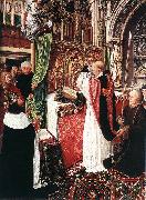 MASTER of Saint Gilles The Mass of St Gilles oil painting on canvas